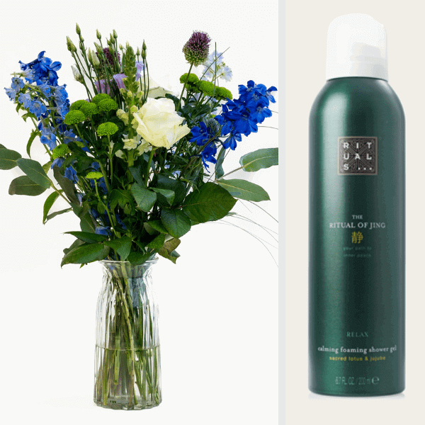 Bouquet Blue Monday X Rituals Jing Shower Foaming