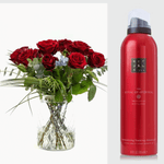 Bouquet Red Roses X Rituals Ayurveda Foaming Showergel