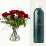 Bouquet Red Roses X Rituals Jing Shower Foaming