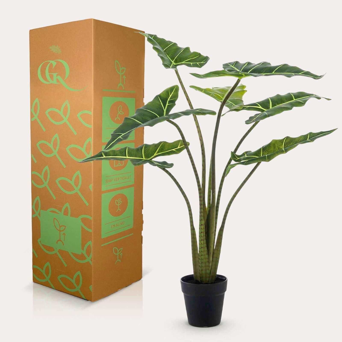 Kunstplant - Alocasia Frydek - Olifantsoor - 90 cm