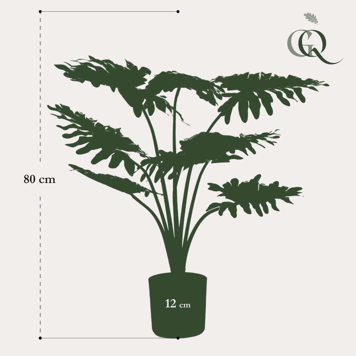 Kunstplant - Philodendron - 70 cm