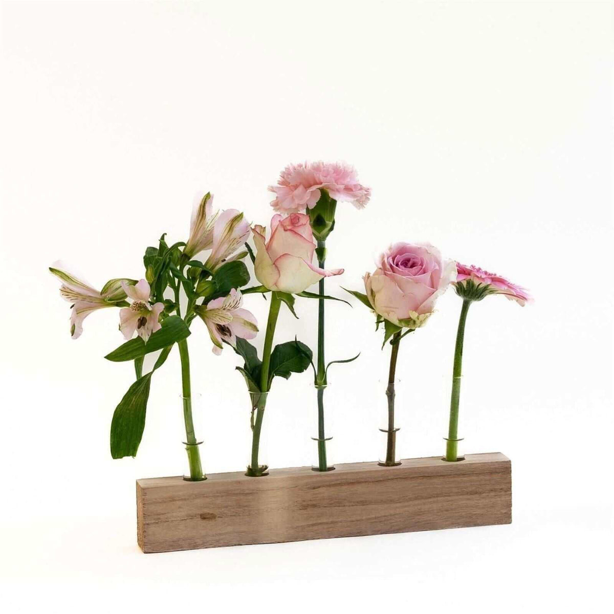 Letterbox Wooden standard & Pink Flowers | 25,5cm width x 35cm height