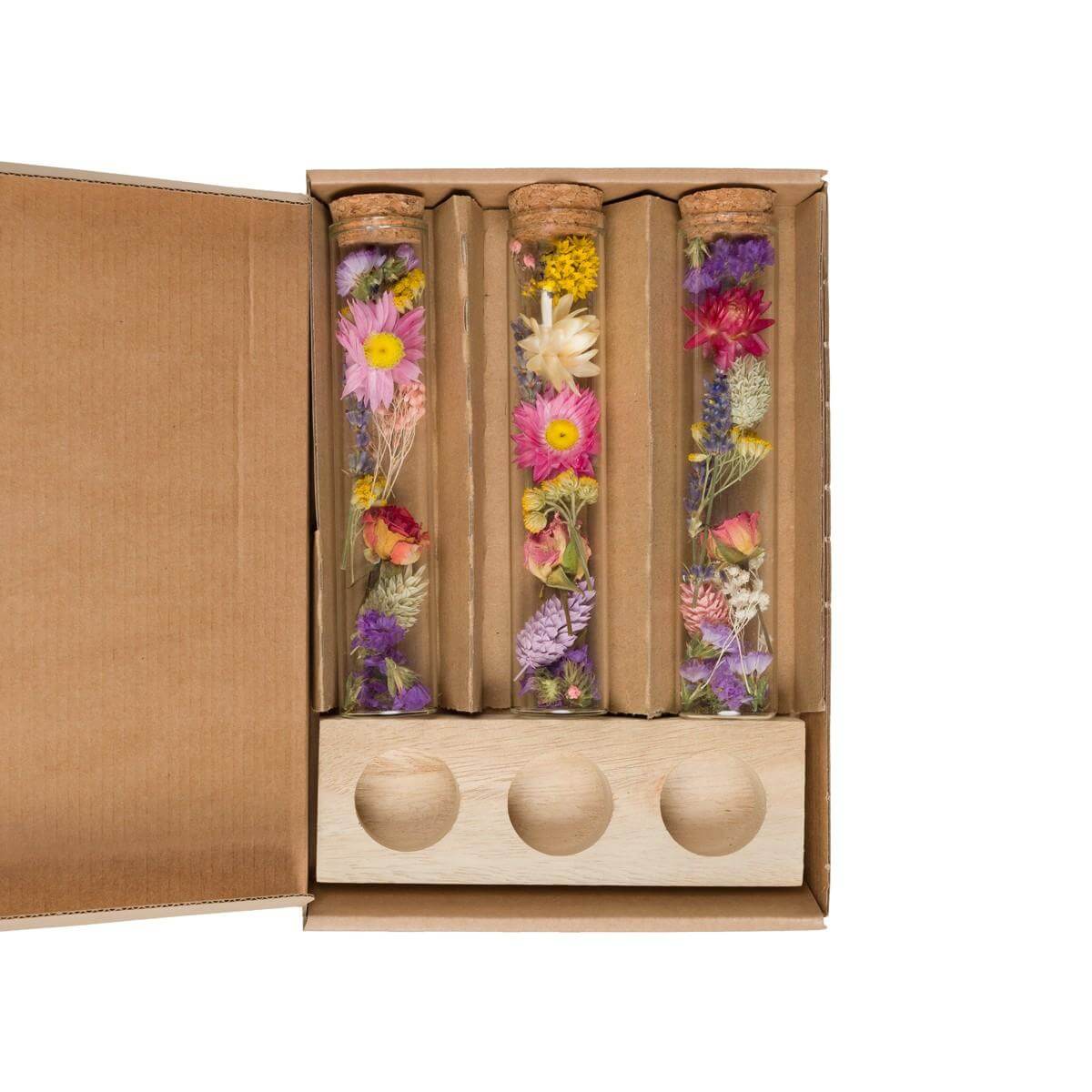 Droogbloemen - Message in a Box Large - Multi - 8 stuks - ↕15cm