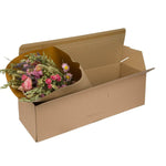 Droogbloemen - Bouquet In Gift Box - Pink - ↕60cm