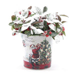 Gaultheria Pr. 'Big Berry'® P10 In Zinc Santa + Snow - Ø12cm - ↕15cm