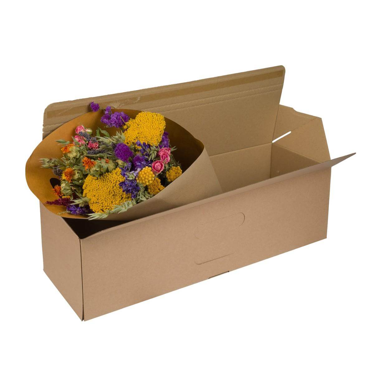 Droogbloemen - Bouquet In Gift Box - Multi - ↕60cm