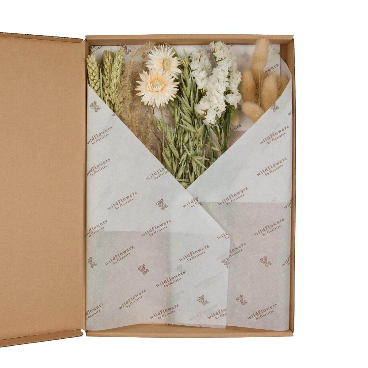 Droogbloemen - Flowers in Letterbox - Natural - 5 stuks - ↕30cm