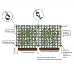 Installatie-instructies voor Prunus Duo Kers kant-en-klaar haag met metalen palen, beugels en plantafstanden voor een winterharde haag